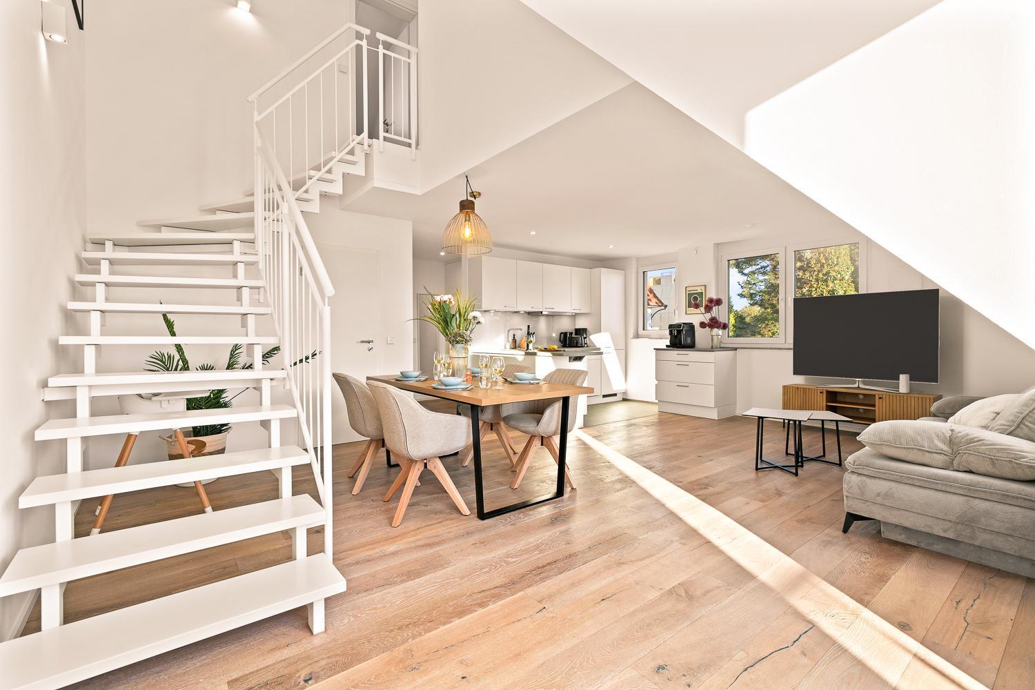 Seeliebe Maisonette In Direkter Seenaehe Friedrichshafen Bagian luar foto